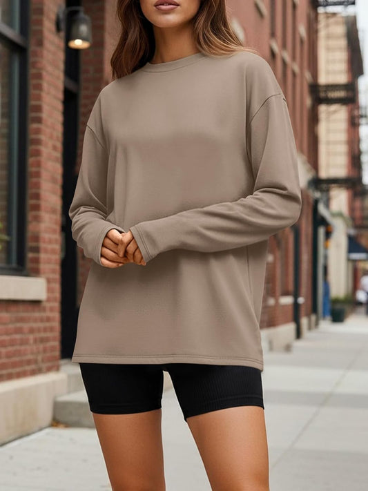 Chic Oversized Long Sleeve Tee