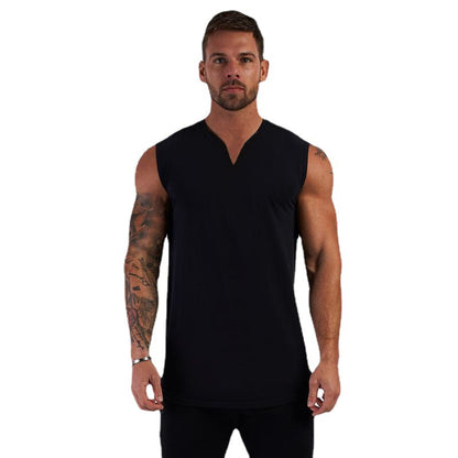 Men's Summer V-Neck Sleeveless Athletic Tank Top