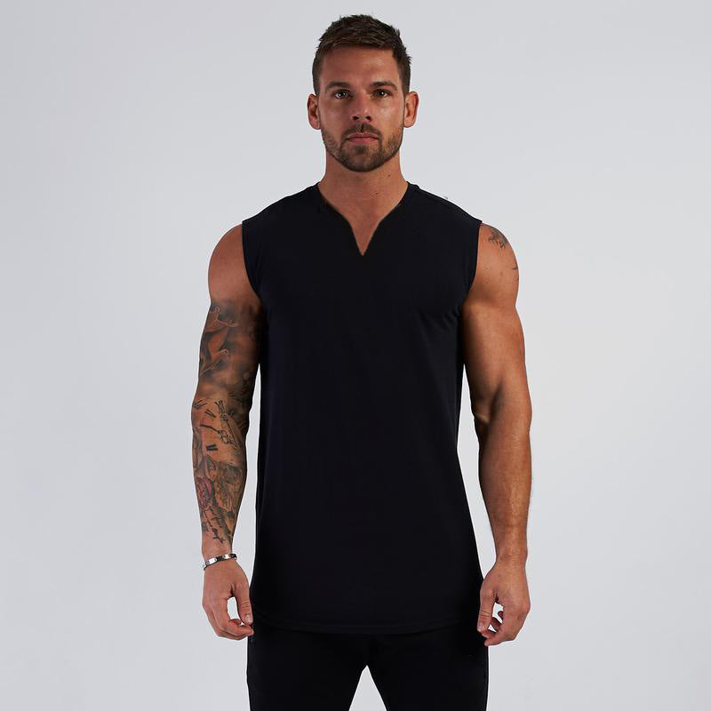 Men's Summer V-Neck Sleeveless Athletic Tank Top