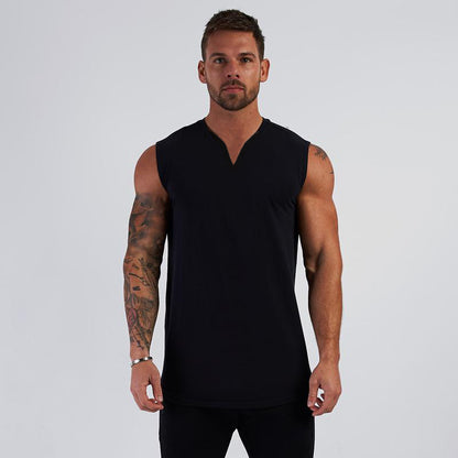 Men's Summer V-Neck Sleeveless Athletic Tank Top